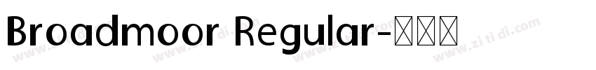 Broadmoor Regular字体转换